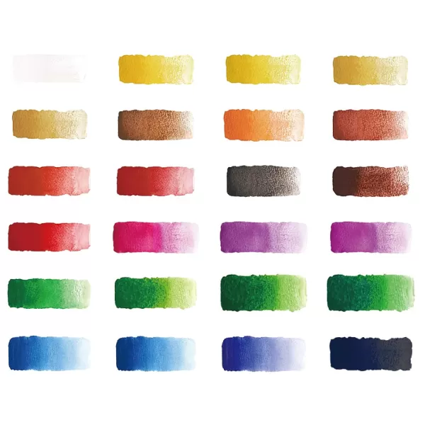 Amazon Basics Watercolor Paint Set Tubes 24 Colors Assorted24 Colors