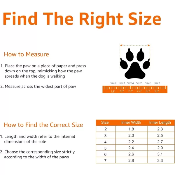 Amazon Basics Waterproof AntiSlip Reflective Dog Boots Size 3  20 x 25Size 7  28 x 33