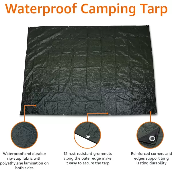 Amazon Basics Waterproof Camping Tarp8 Ft X 10 Ft