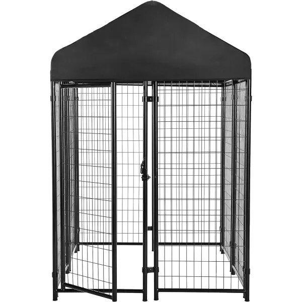 Amazon Basics Welded Rectangular Outdoor Wire Crate Kennel for Cat Dog Large Black 102 x 48 x 72 Inches720L x 528W x 480H
