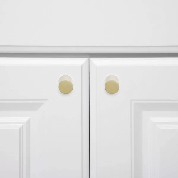 Amazon Basics Whistle Cabinet Knob 075inch Diameter Golden Champagne 10packGolden Champagne