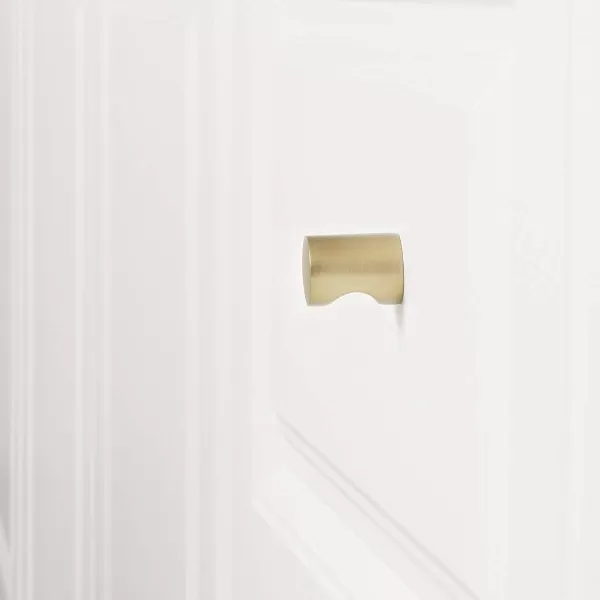 Amazon Basics Whistle Cabinet Knob 075inch Diameter Golden Champagne 10packGolden Champagne