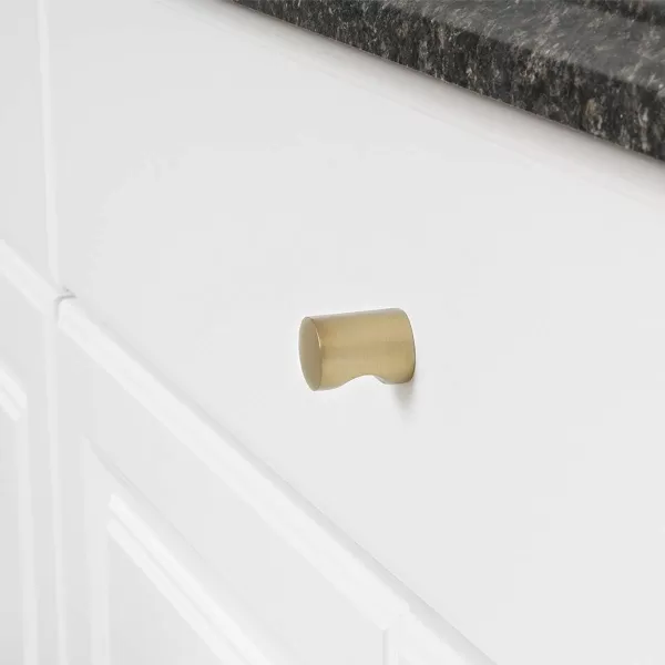 Amazon Basics Whistle Cabinet Knob 075inch Diameter Golden Champagne 10packGolden Champagne