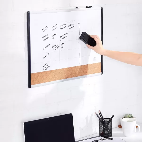 Amazon Basics White Board Eraser Dry Erase Whiteboard Erasers for Office Home and Classroom Black 4Pack4Pack
