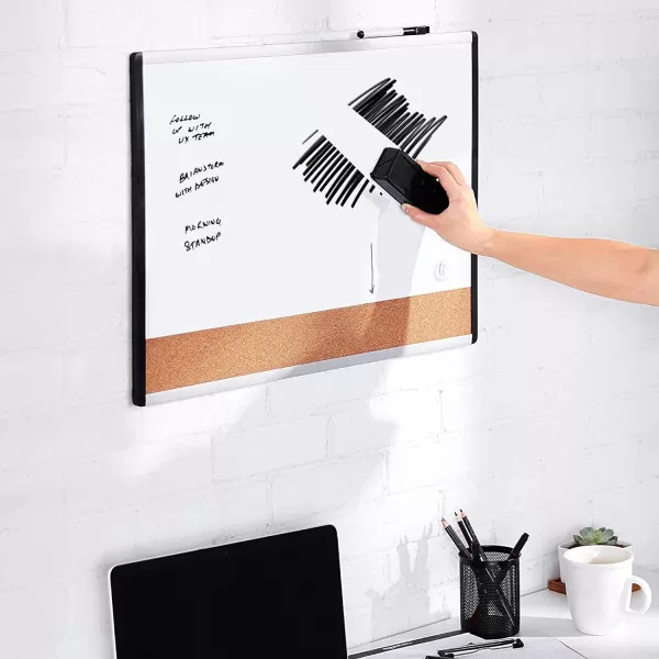 Amazon Basics White Board Eraser Dry Erase Whiteboard Erasers for Office Home and Classroom Black 4Pack4Pack