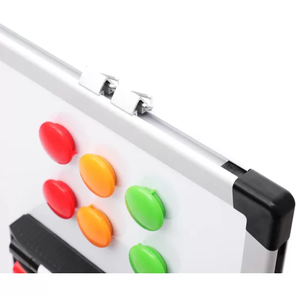 Amazon Basics Whiteboard Drywipe Magnetic with Pen Tray and Aluminium Trim 90 cm x 60 cm WxH240 cm x 120 cm