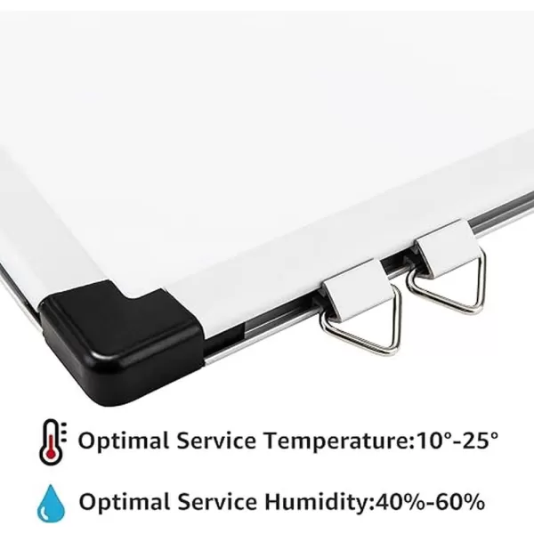 Amazon Basics Whiteboard Drywipe Magnetic with Pen Tray and Aluminium Trim 90 cm x 60 cm WxH60 cm x 45 cm