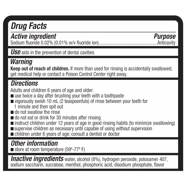 Amazon Basics Whitening Anticavity Mouthwash 16 Fluid Ounces Fresh mint 1Pack Previously Solimo16 Fl Oz Pack of 1