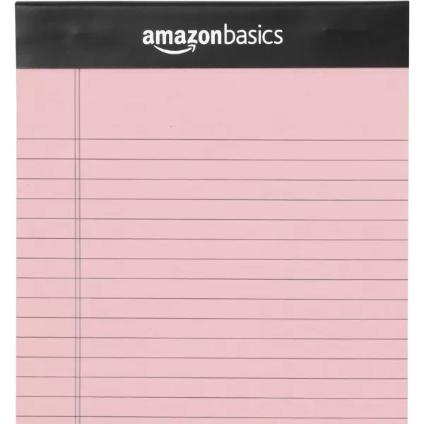 Amazon Basics Wide Ruled Lined Writing Note Pad 85 inch x 1175 inch White 12 Count  12 Pack of 50 Multicolor 5Inch by 8Inch
