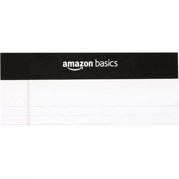 Amazon Basics Wide Ruled Lined Writing Note Pad 85 inch x 1175 inch White 12 Count  12 Pack of 50 White 5Inch by 8Inch