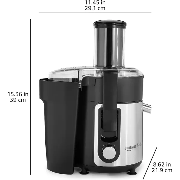 Amazon Basics WideMouth 2 speed centrifugal juicer Black 338 ounce  1000 MLAmazon Basics WideMouth 2 speed centrifugal juicer Black 338 ounce  1000 ML