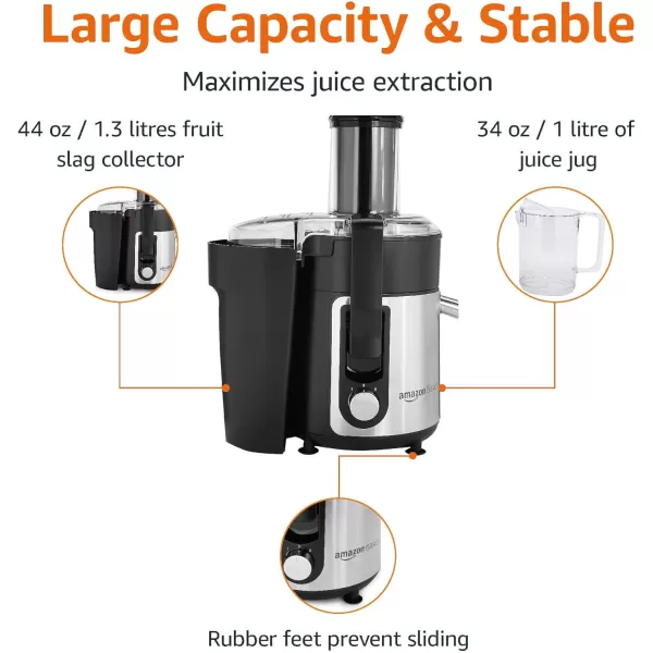 Amazon Basics WideMouth 2 speed centrifugal juicer Black 338 ounce  1000 MLAmazon Basics WideMouth 2 speed centrifugal juicer Black 338 ounce  1000 ML