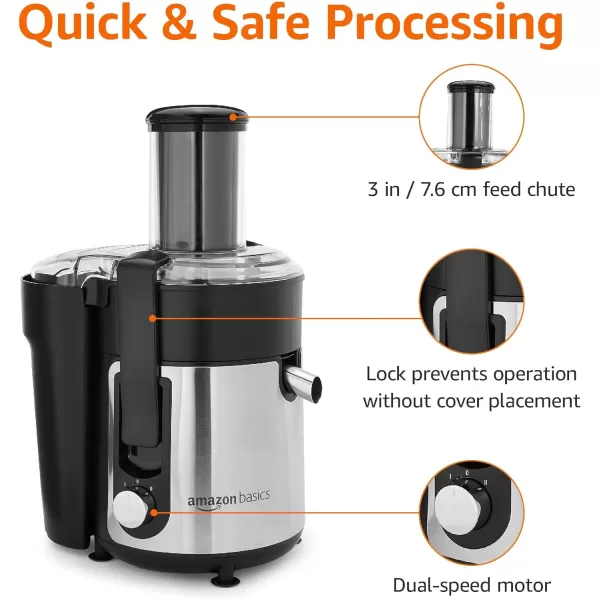 Amazon Basics WideMouth 2 speed centrifugal juicer Black 338 ounce  1000 MLAmazon Basics WideMouth 2 speed centrifugal juicer Black 338 ounce  1000 ML