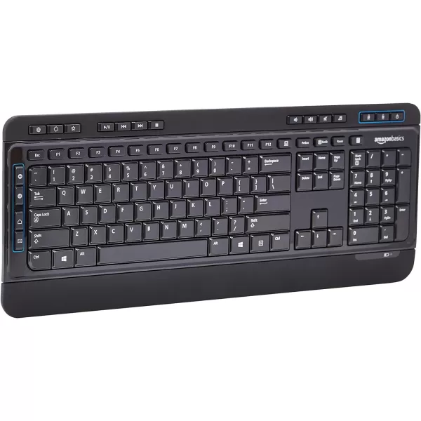Amazon Basics Wireless Full Size Computer Keyboard and Mouse Combo US Layout QWERTY BlackAmazon Basics Wireless Full Size Computer Keyboard and Mouse Combo US Layout QWERTY Black