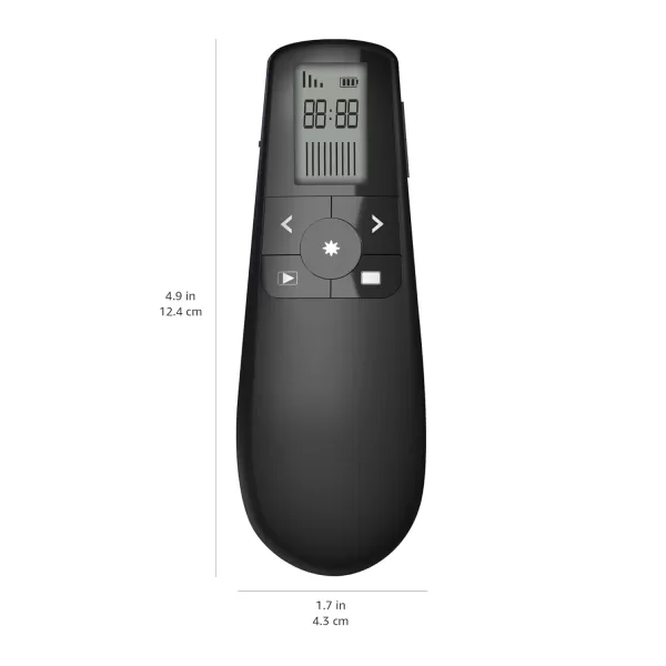 Amazon Basics Wireless Presenter Green Laser with Timer 24GHz Lithium Battery OperatedAmazon Basics Wireless Presenter Green Laser with Timer 24GHz Lithium Battery Operated