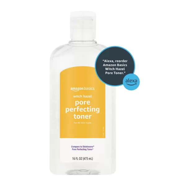 Amazon Basics Witch Hazel Pore Perfecting Toner Unscented 16 Fluid Ounces 1PackPore Perfecting  Witch Hazel