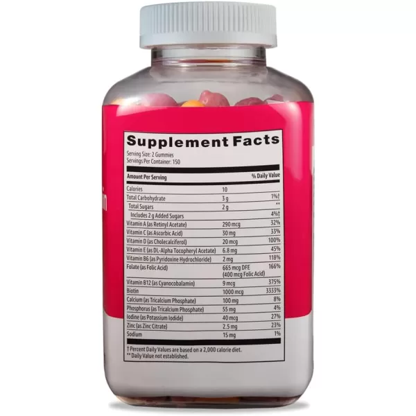 Amazon Basics Womens Multivitamin 300 Gummies 150 Servings Previously SolimoAmazon Basics Womens Multivitamin 300 Gummies 150 Servings Previously Solimo