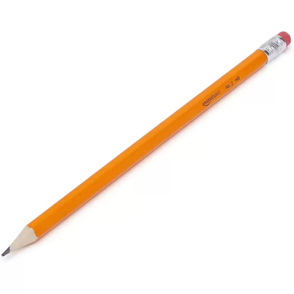 Amazon Basics Woodcased 2 Pencils Presharpened HB Lead Bulk Box 150 Count Yellow30 Count Pack of 1 presharpened Pencils