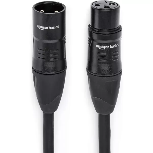 Amazon Basics XLR 4Conductor Star Quad Balanced Microphone Cable  6Foot Black50Foot Cable