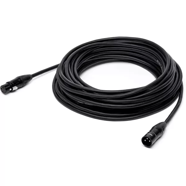 Amazon Basics XLR 4Conductor Star Quad Balanced Microphone Cable  6Foot Black50Foot Cable