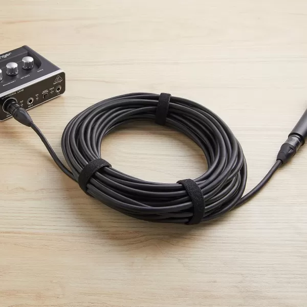 Amazon Basics XLR 4Conductor Star Quad Balanced Microphone Cable  6Foot Black50Foot Cable