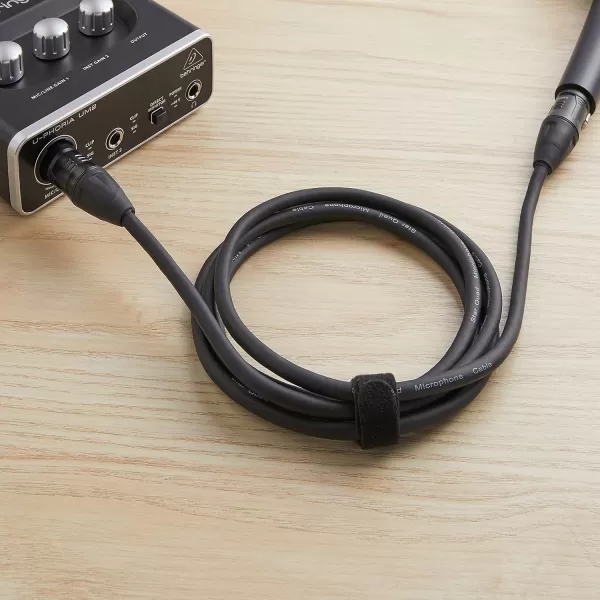Amazon Basics XLR 4Conductor Star Quad Balanced Microphone Cable  6Foot Black6Foot Cable