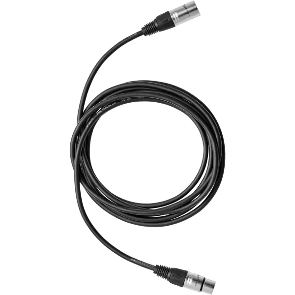 Amazon Basics XLR Microphone Cable for Speaker or PA System All Copper Conductors 6MM PVC Jacket 10 Foot Black2Pack 10 Feet