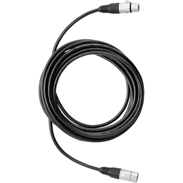 Amazon Basics XLR Microphone Cable for Speaker or PA System All Copper Conductors 6MM PVC Jacket 10 Foot Black2Pack 15 Feet