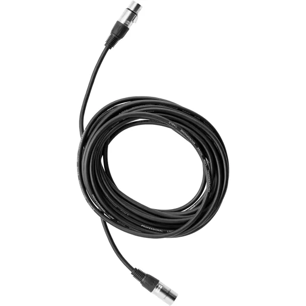 Amazon Basics XLR Microphone Cable for Speaker or PA System All Copper Conductors 6MM PVC Jacket 10 Foot Black2Pack 25 Feet