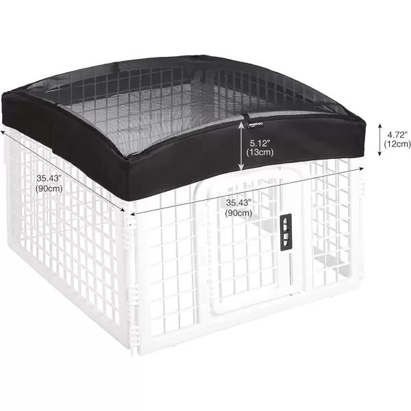 AmazonBascis Plastic Pet Pen Mesh Fabric Top Cover 34Inch24Inch
