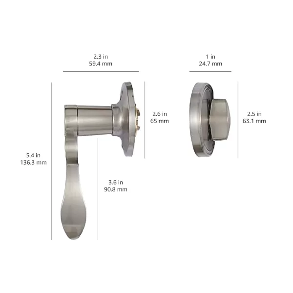 AmazonBasics Handleset with Shelby Lever  Single Cylinder  Satin Nickel6 Packs 1 CartonAmazonBasics Handleset with Shelby Lever  Single Cylinder  Satin Nickel6 Packs 1 Carton