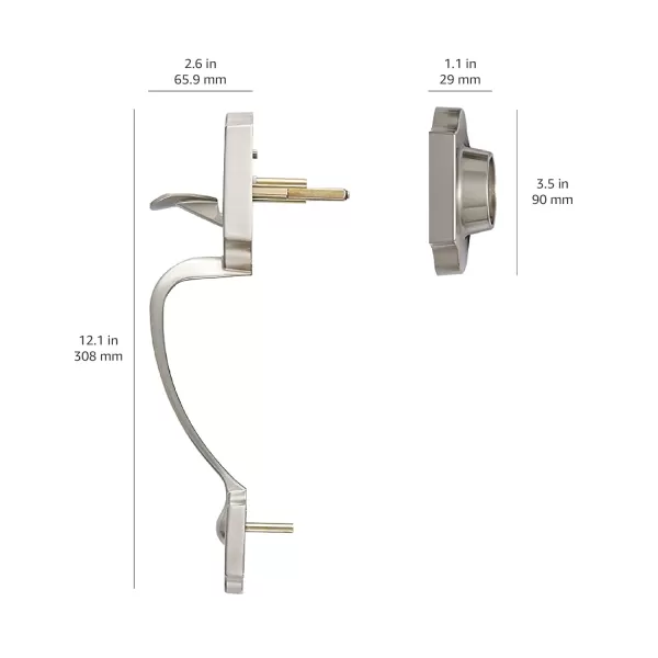 AmazonBasics Handleset with Shelby Lever  Single Cylinder  Satin Nickel6 Packs 1 CartonAmazonBasics Handleset with Shelby Lever  Single Cylinder  Satin Nickel6 Packs 1 Carton
