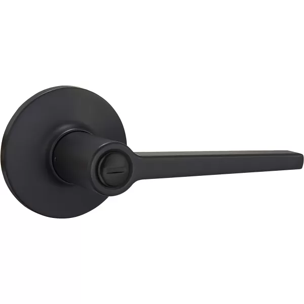 AmazonBasics Manchester Door Lever  Privacy  Matte BlackPack of 6 6 Count TotalMatte Black Privacy  6 Pack