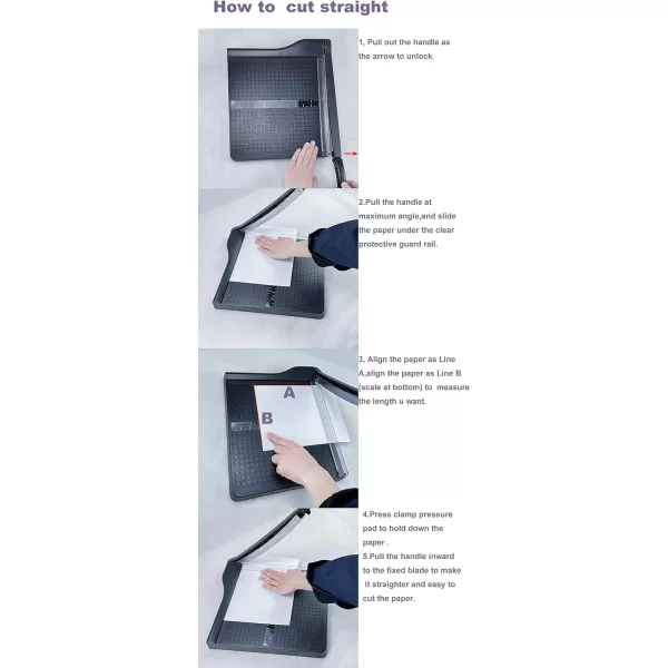 AmazonBasics Paper Trimmer 12 Blade 10 Sheet Capacity12
