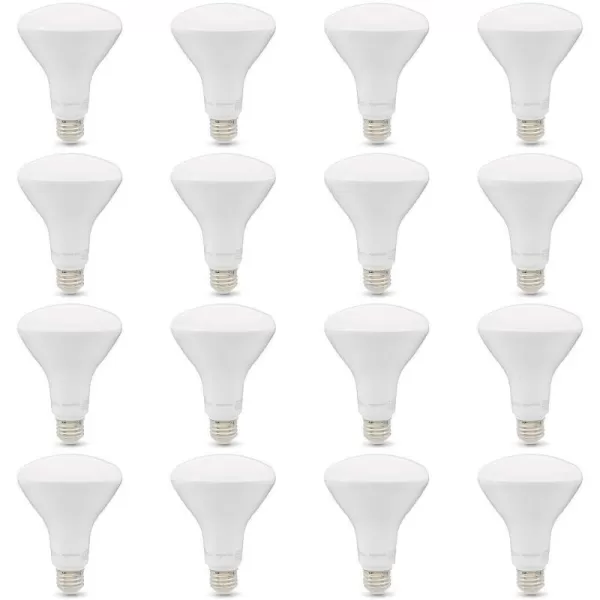 Amazon Basics  BR30 LED Light Bulb 11W Equivalent to 65W Soft White Dimmable 10000 Hour Lifetime 6PackSoft White 16 Count Pack of 1 65 Watt