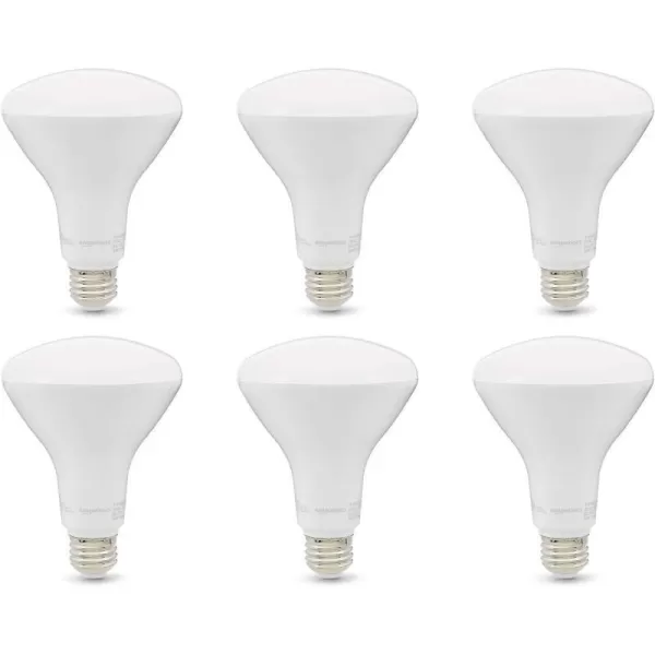 Amazon Basics  BR30 LED Light Bulb 11W Equivalent to 65W Soft White Dimmable 10000 Hour Lifetime 6PackSoft White 6 Count Pack of 1 65 Watt