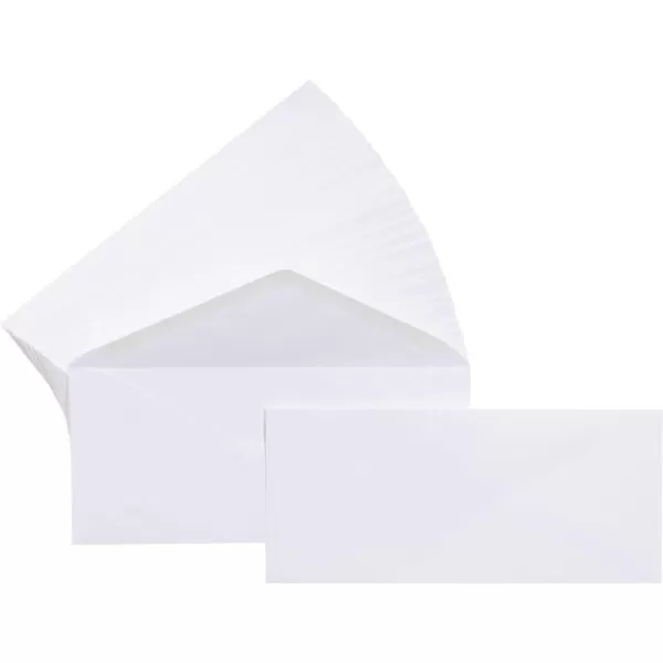Amazon Basics 10 SecurityTinted SelfSeal Business Envelopes with Left Window Peel amp Seal Closure  500Pack WhiteNo Tint Gummed Seal No Window Envelopes