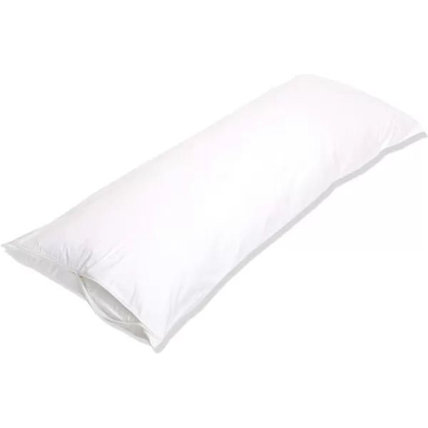 Amazon Basics 100 Cotton Hypoallergenic Pillow Protector Case  Queen WhiteBody Pillow Protector