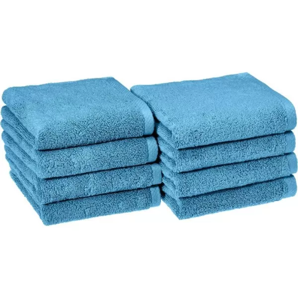 Amazon Basics 100 Cotton QuickDry Bath Towel 2Pack Platinum 54 x 30Hand Towel Pack of 8 Lake Blue