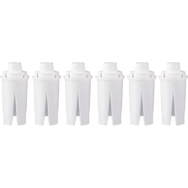 Amazon Basics 10Cup Water 1 Pitcher amp 1 Filter Included Compatible with Brita6 Count Pack of 1