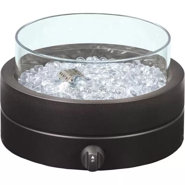 Amazon Basics 14Inch 9000 BTU Round Tabletop Propane Gas Fire Pit BrownAmazon Basics 14Inch 9000 BTU Round Tabletop Propane Gas Fire Pit Brown