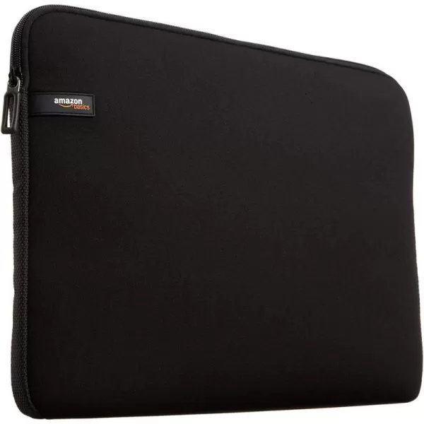 Amazon Basics 14Inch Laptop Sleeve Protective Case with Zipper  BlackBlack 133 Inch 1Pack