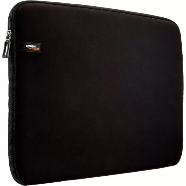 Amazon Basics 14Inch Laptop Sleeve Protective Case with Zipper  BlackBlack 173 Inch 1Pack