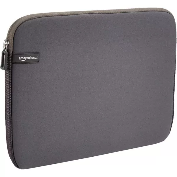 Amazon Basics 14Inch Laptop Sleeve Protective Case with Zipper  BlackGray 133 Inch 1Pack