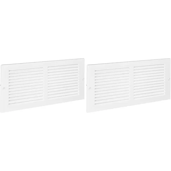 Amazon Basics 1RA1406WH White 14 W X 6 H Return Air Grille Duct Cover for Ceiling and Wall 1 Pack1 Count Pack of 2