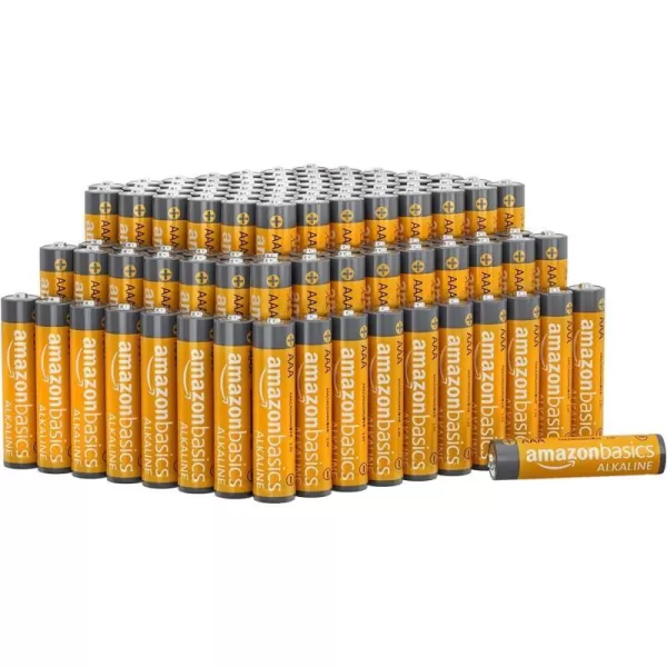 Amazon Basics 20Pack AAA Alkaline HighPerformance Batteries 15 Volt 10Year Shelf Life100 Count Pack of 1