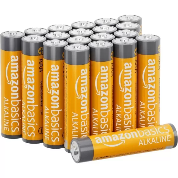 Amazon Basics 20Pack AAA Alkaline HighPerformance Batteries 15 Volt 10Year Shelf Life20 Count Pack of 1