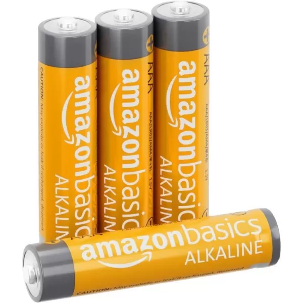 Amazon Basics 20Pack AAA Alkaline HighPerformance Batteries 15 Volt 10Year Shelf Life4 Count Pack of 1