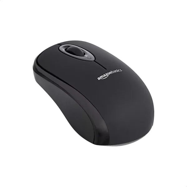 Amazon Basics 24 Ghz Wireless Optical Computer Mouse with USB Nano Receiver BlackBlack 30Pack
