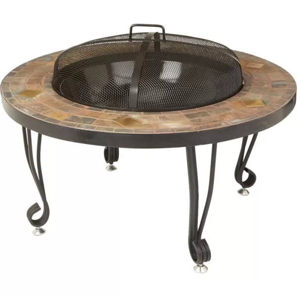 Amazon Basics 24 Inch Steel Round Lattice Fire Pit34 Inch ROUND